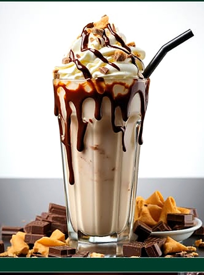 Milkshake chocolat, chantilly et copeaux
