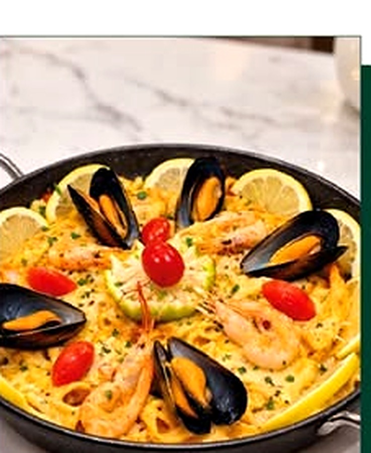 Paella pasta aux fruits de mer
